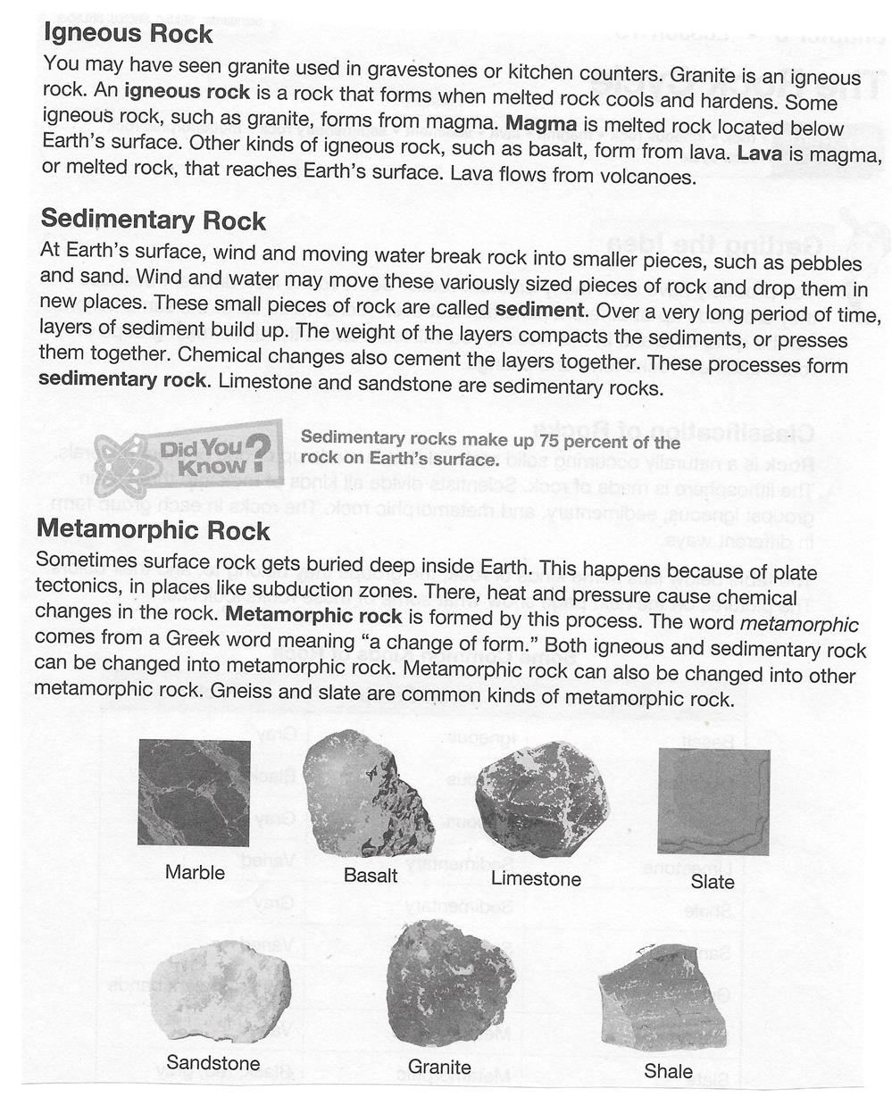 The Rock Cycle page 2